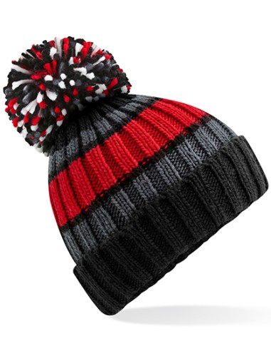 BEE-B392-Hygge Striped Beanie